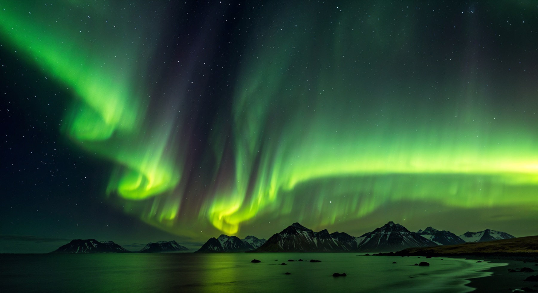 Northern lights landscape representing reliability, guidance, and the Northern brand story